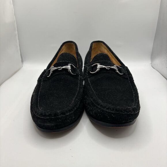 Peter Millar Suede Loafer Mens 10 Black Formal Business Brazil Horsebit Leather main image 6